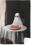 Cute Ghost Pizza Kitchen Towels,