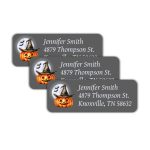 60 Personalized Halloween self adhesive