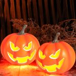 Rocinha 2 Pack Plastic Jack O Lantern