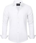 J.VER Men's Dress Shirts Solid Long