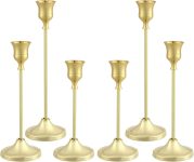 Candlestick Holders 6PCS, Metal Taper