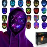 Led Mask with Gesture Sensing,Light up