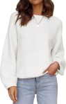 ZESICA Women's Crew Neck Long Lantern