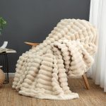 Cozy Bliss Faux Fur Throw Blanket for