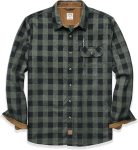 Dubinik® Mens Flannel Shirts Long Sleeve