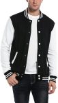 COOFANDY Men's Fashion Varsity Jacket