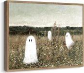 Pinetree Art Framed Halloween Canvas