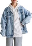 LifeShe Oversized Denim Jacket Women