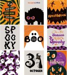 TaoBary 9 Pcs Halloween Posters Wall