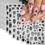 6 Sheets Halloween Nail Stickers for
