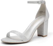 DREAM PAIRS Women's Chunk Low Heel Pump