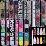 FANDAMEI Nail Charms, Nail Rhinestones