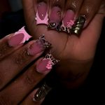 Short Duck Nails Press On Cheetah Junk