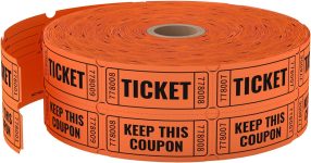 2000 Methdic Orange Raffle Tickets (4