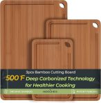 Bamboo Cutting Board, Durable Wood