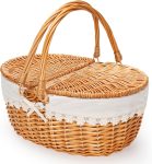 Wicker Picnic Basket with Removable