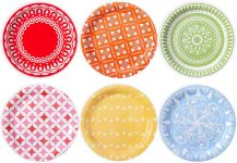 Rainbow Paper Plates for Party Supplies,