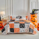 Halloween Quilt Set California King Size