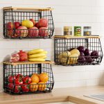 Wire Fruit Basket for Kitchen Storage: