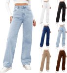Wide Leg Jeans Women Casual 2025 Plus