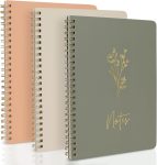 ZICOTO Aesthetic Spiral Notebook Set of