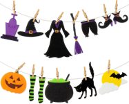 Halloween Witch Clothesline Banners -