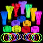 JOYIN 144 Pcs 8" Glowsticks, Bracelets