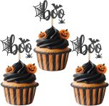 GYGYL 24 PCS Halloween Cupcake Toppers,