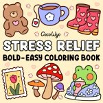 Stress Relief: Coloring Book for Adults