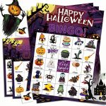 24 Halloween Bingo Game Cards for Kids