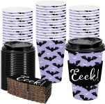 50 Set Halloween Disposable Coffee Cups