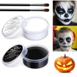 Halloween White Black Oil Face Body