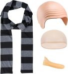 4 Pack Adults Costume Accessories Black