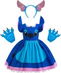 Blue Animal Costume for Girls Hawaiian