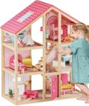Tiny Land Wooden Dollhouse for Girls - 6