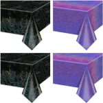 2Pcs Black & 2Pcs Purple Holographic