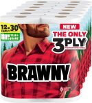 Brawny Tear-A-Square 3-Ply Paper Towels,