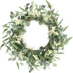 Pinkpum 20'' Eucalyptus Wreath for Front