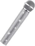 Sanwuta Fake Microphone Prop Sparkly