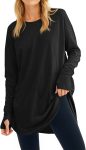 Fisoew Women's Casual Long Sleeve Tops
