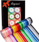 LIUYAXI 20 Colors 100 Yard Satin Ribbon