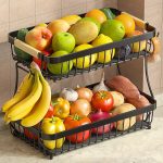 2 Tier Fruit Basket for Kitchen Counter