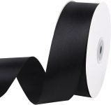 Black Satin Ribbon 1.5 Inch x 60 Yards