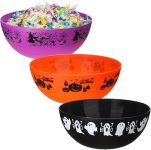 3 Pcs Halloween Candy Bowl Plastic Trick