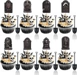 48 Pcs Halloween Cupcake Toppers -