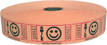 INDIANA TICKET CO. 2,000 Orange Smile