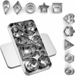 30Pcs Mini Cookie Cutter Set with Box,