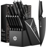 Kitchen Knife Sets with Block -15 PCS