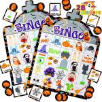 JOYIN 28 Players Halloween Bingo Game