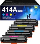 414A Toner Cartridge 4 Pack (with Chip)